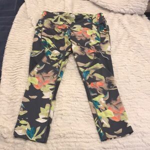Cute tropical Avia workout pants